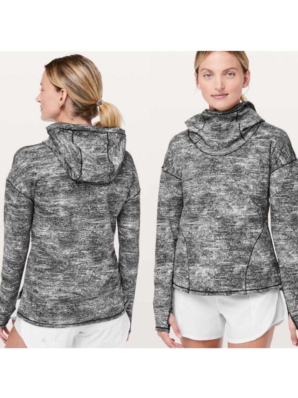 Lululemon Rush Jacquard Hoodie Size 4 Forever Endeavor Long Sleeve Cozycore